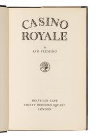 FLEMING, Ian (1908-1964). Casino Royale . London: Jonathan Cape, 1953.