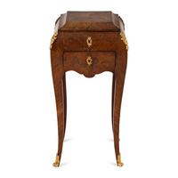 A Louis XV Style Marquetry and Gilt-Bronze Mounted Dressing Table