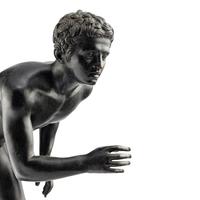 A Neapolitan Grand Tour Bronze Figure of a Runner