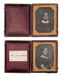 [EARLY PHOTOGRAPHY]. 6 daguerreotypes of Wyman and Bullard family members of Cambridge, MA.