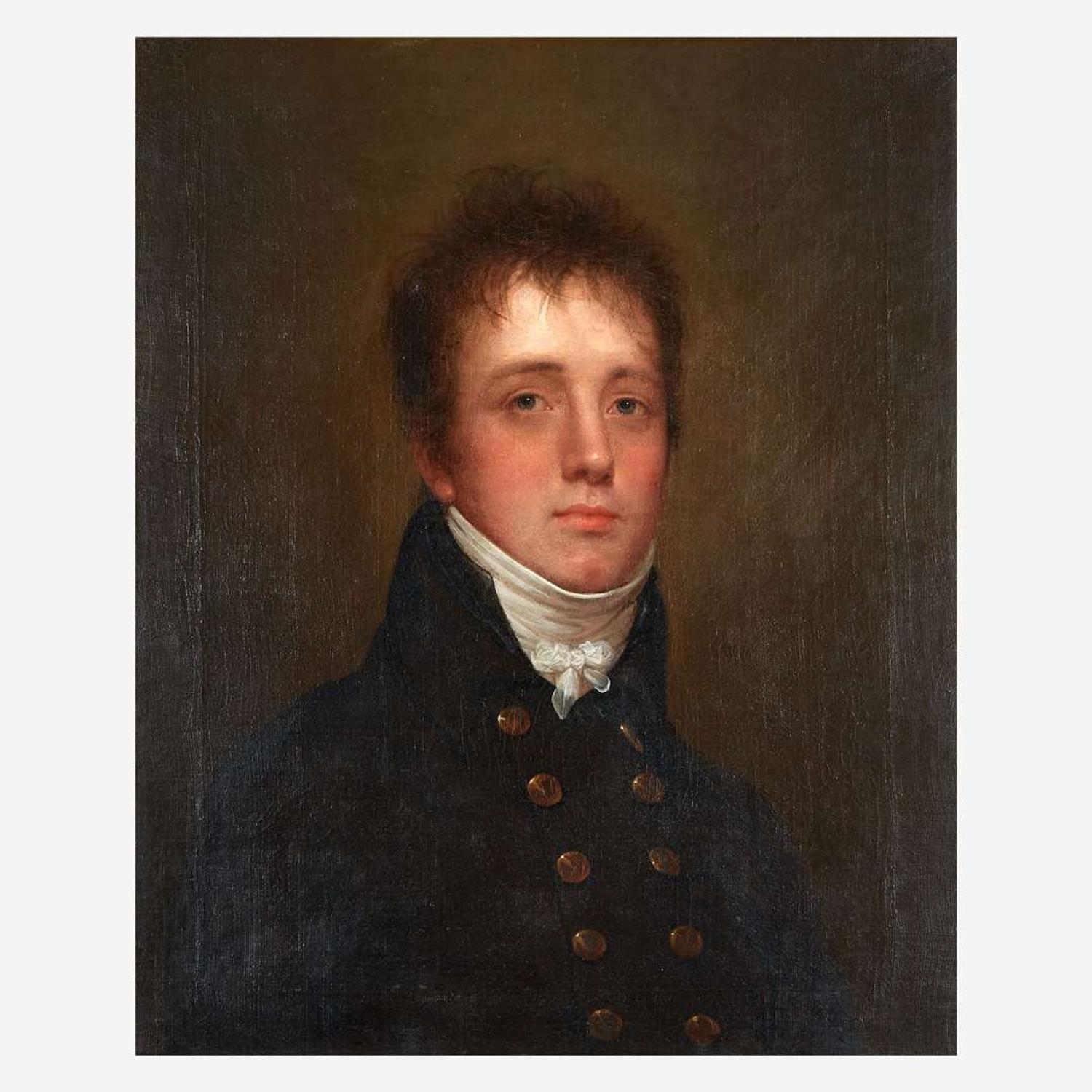 Attributed to Rembrandt Peale (1778-1860) Portrait of a Young Gentleman