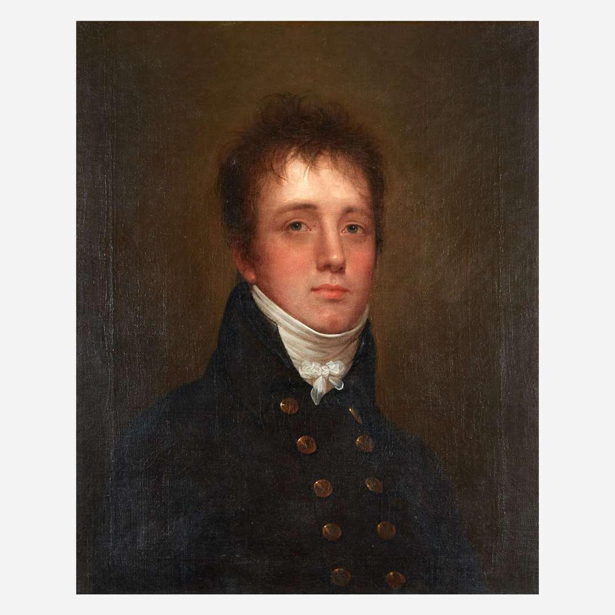 Attributed to Rembrandt Peale (1778-1860) Portrait of a Young Gentleman