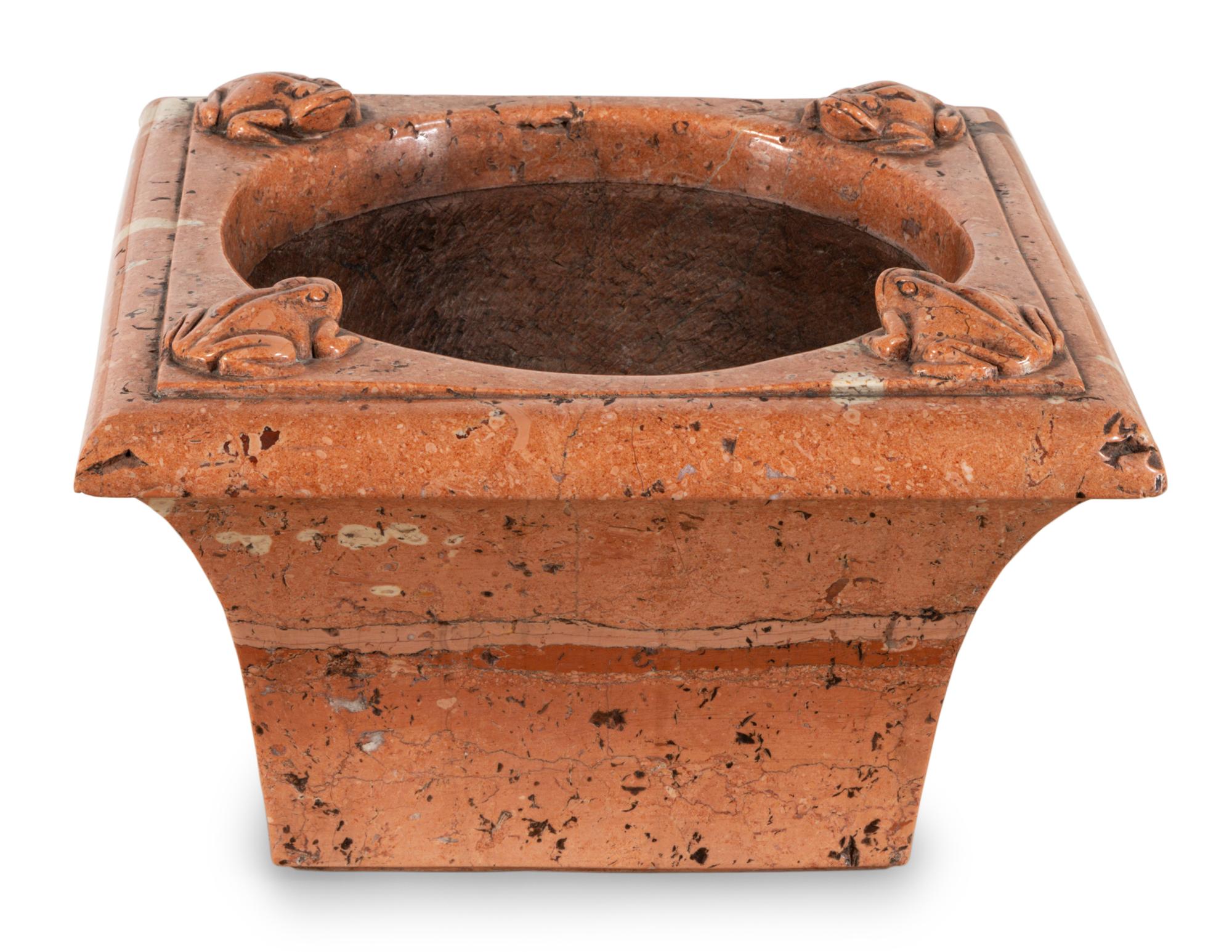 An Italian Variegated Marble Jardinière