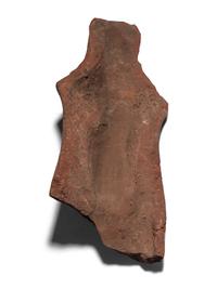An Egyptian Terracotta Head of the God Osiris