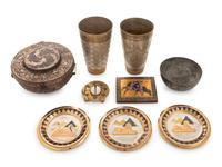 Nine Metal Decorative Articles