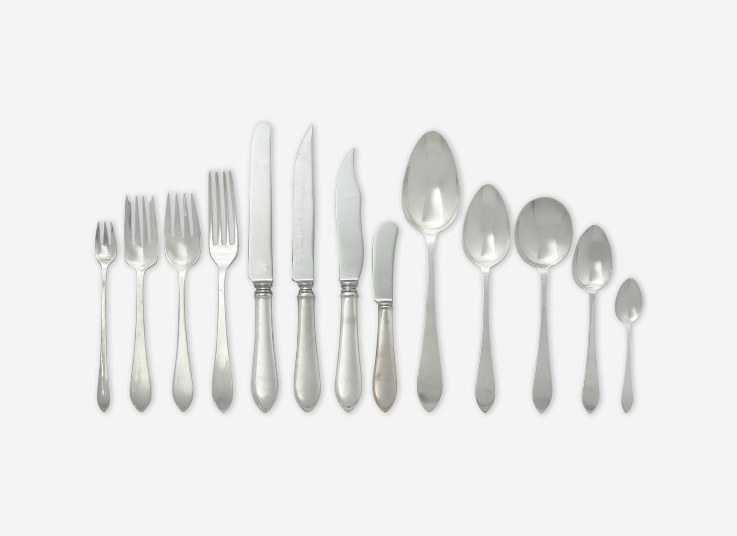 A Tiffany and Co. Silver Flatware Service