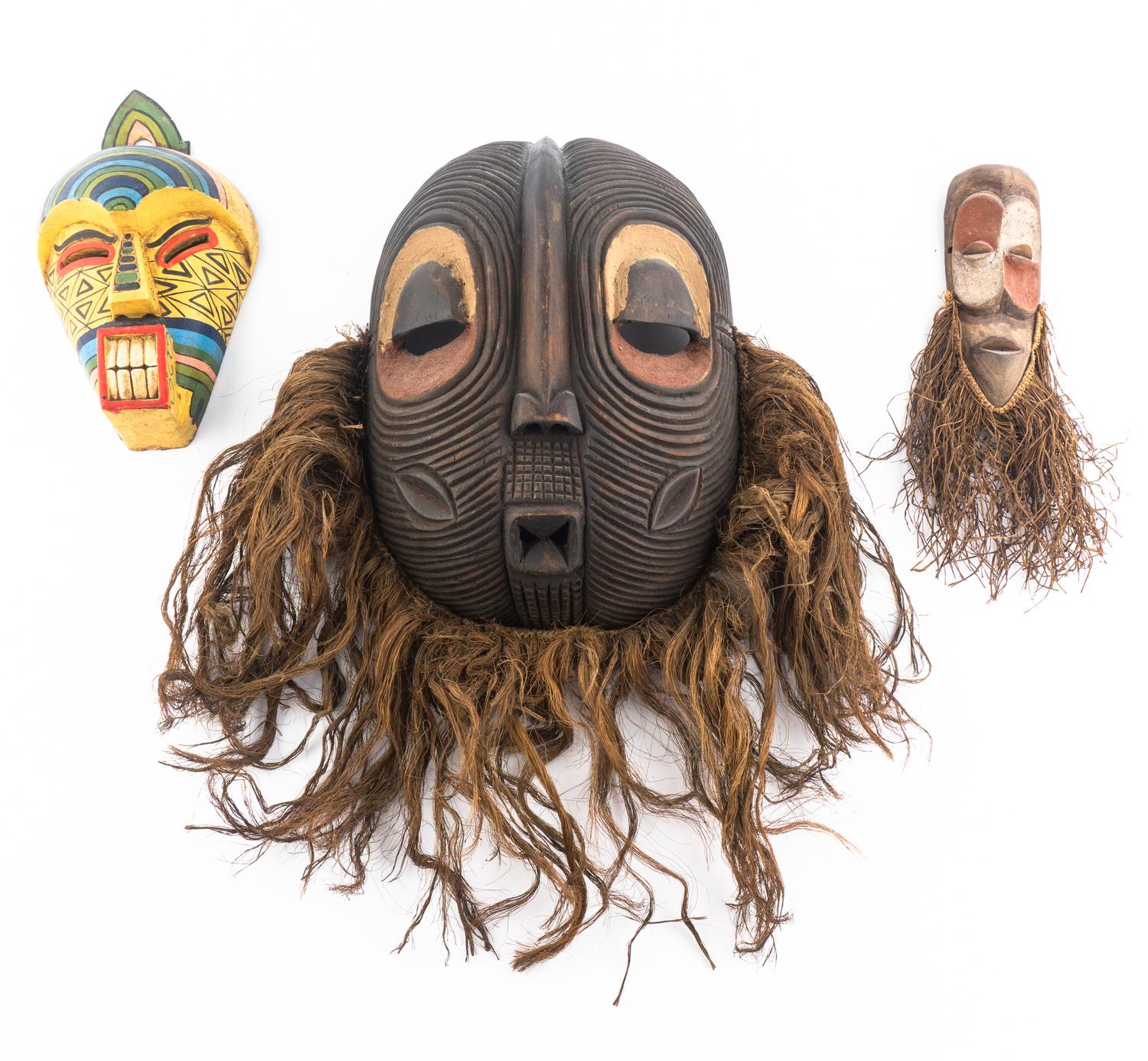 A Group of Three African Masks