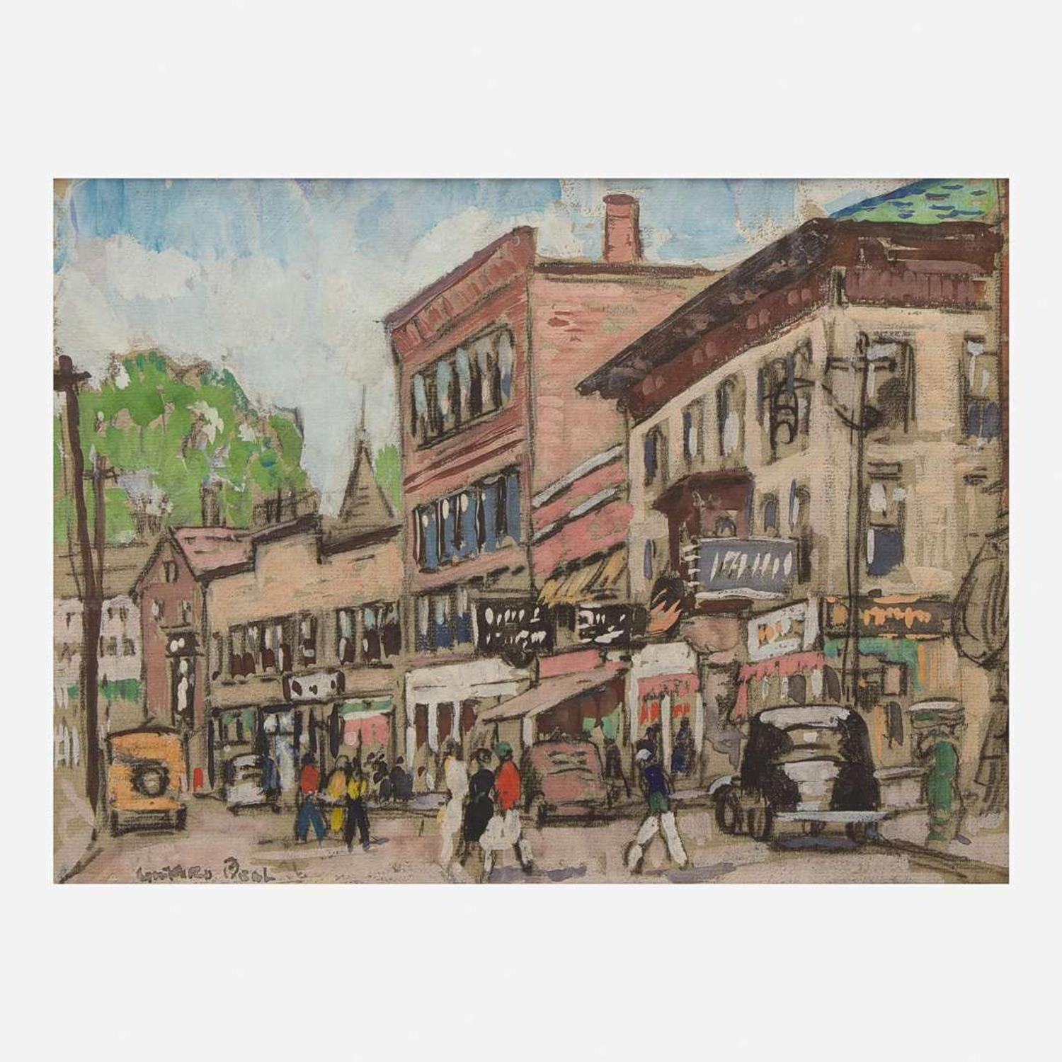 Gifford Beal (American, 1879-1956) Main Street, Gloucester