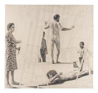 Study for Studio Figures , 1982