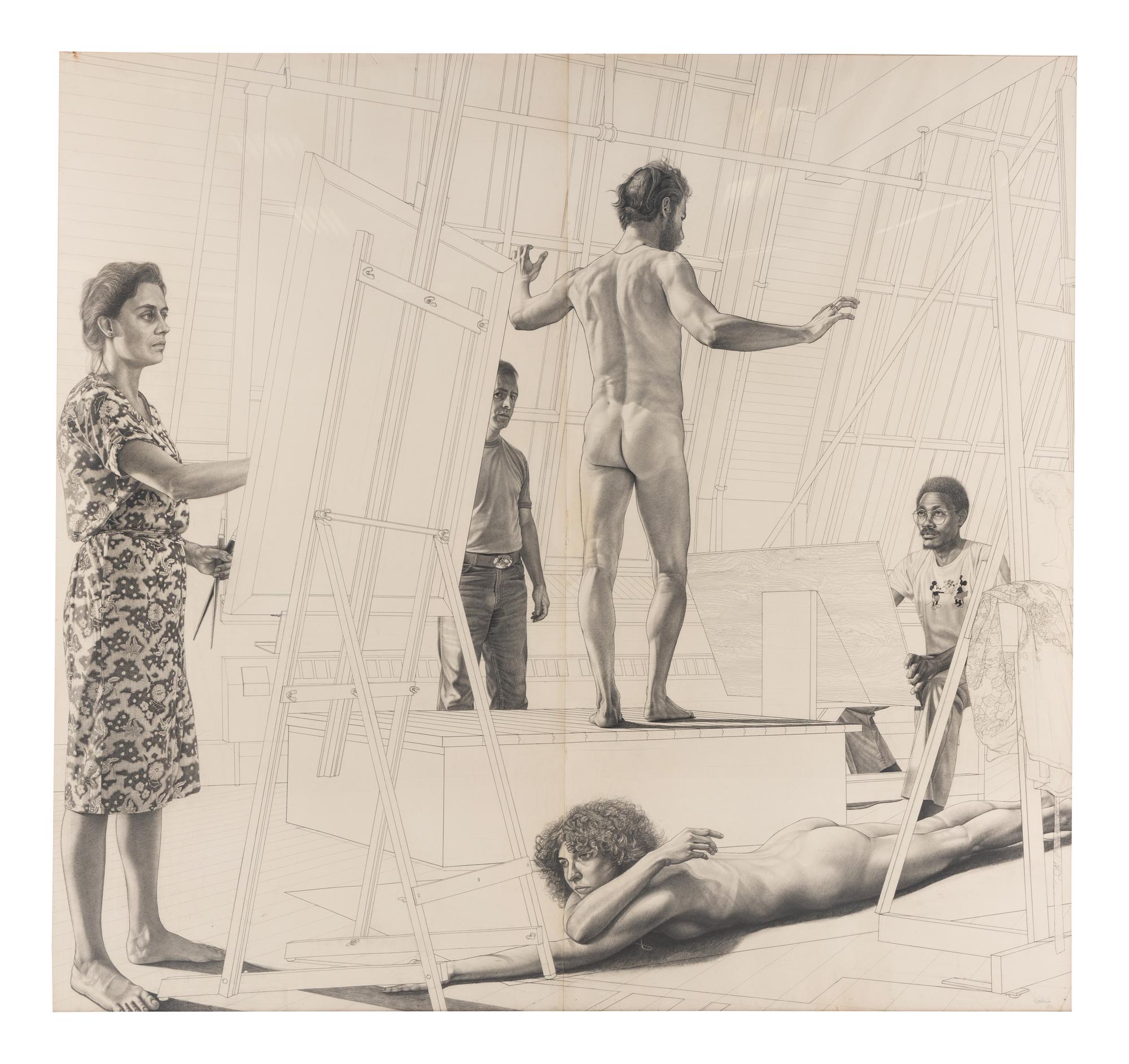 Study for Studio Figures , 1982