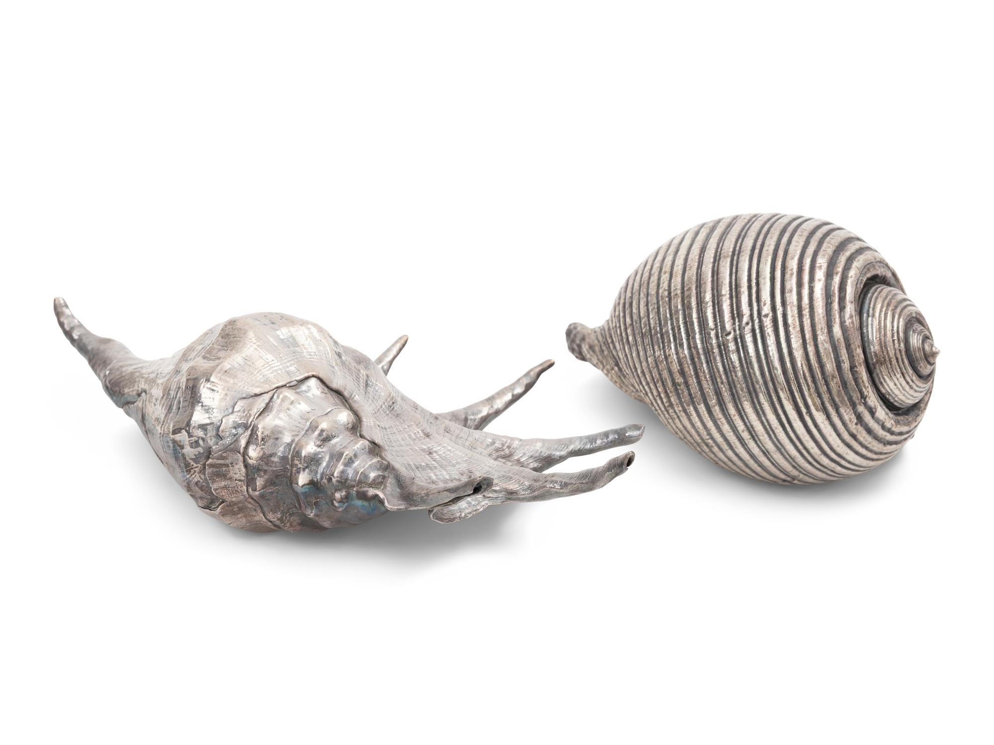 Two Silvered Seashells