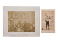 [EARLY PHOTOGRAPHY]. Albumen photographs of performers incl. a snake charmer and Blind Musicians.