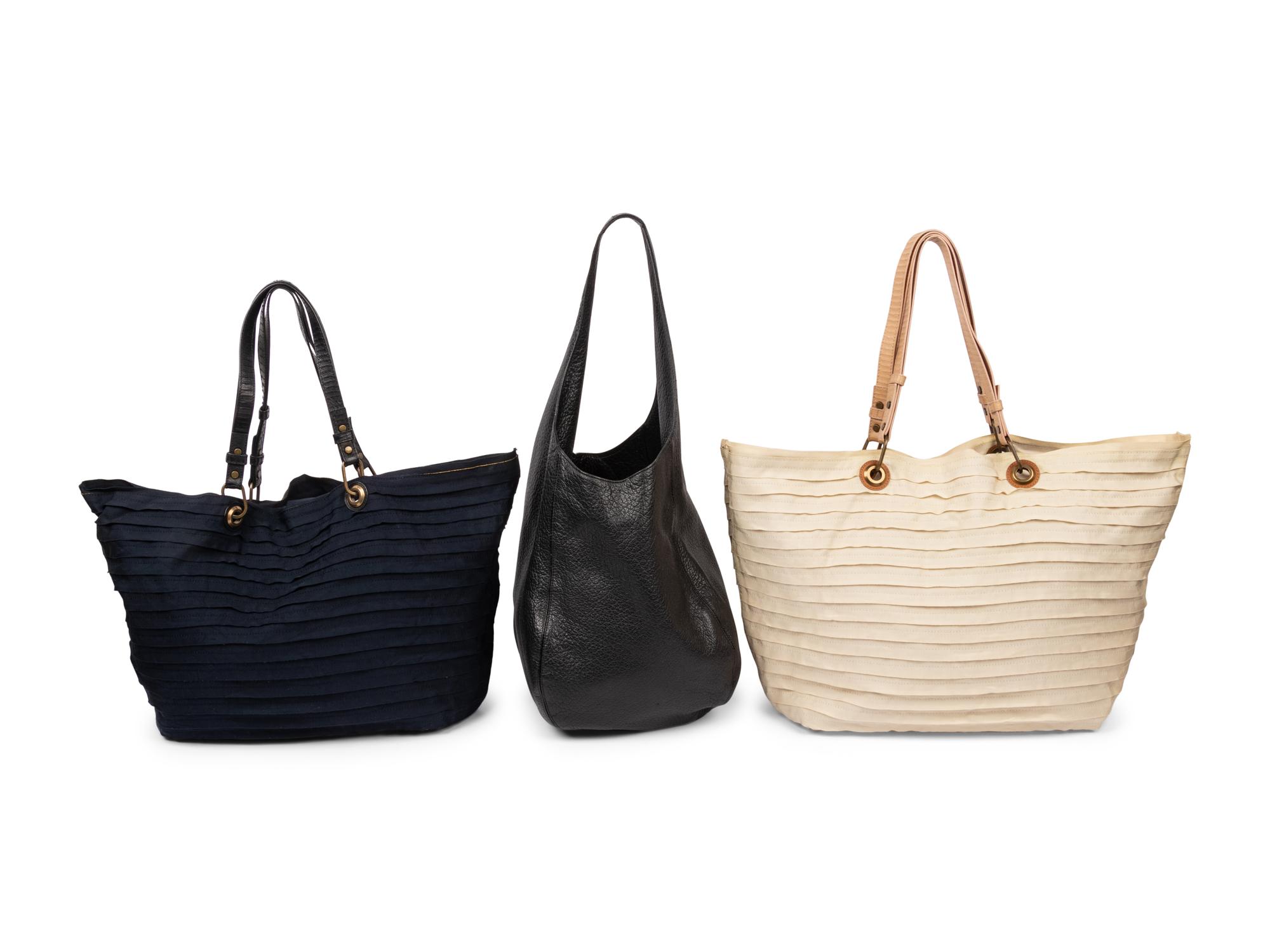 Three Designer Bags: Two Lanvin & One Halston, 2000s