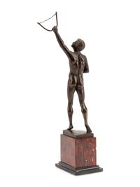 A Grand Tour Bronze Figure of an Archer