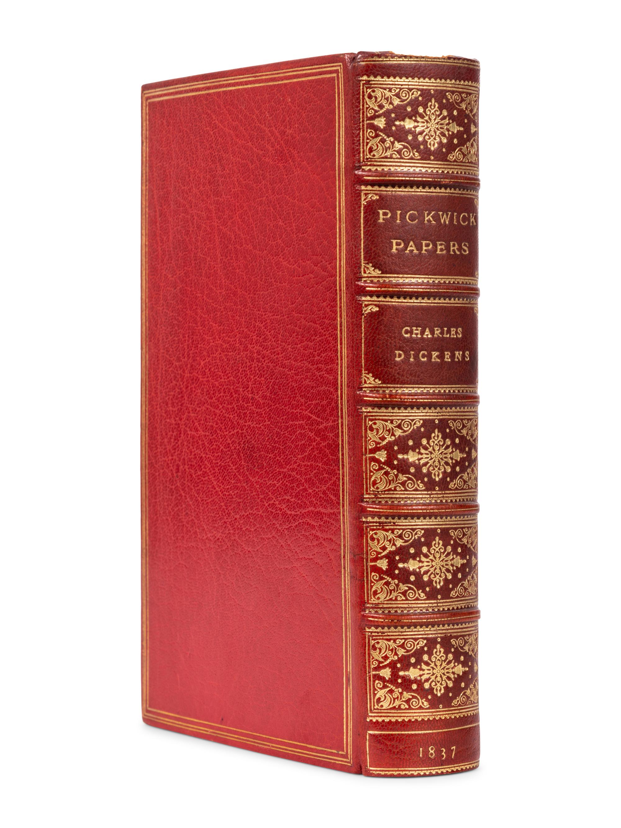 DICKENS, Charles (1812-1870). The Posthumous Papers of the Pickwick Club . London: Chapman and Hall, 1837.