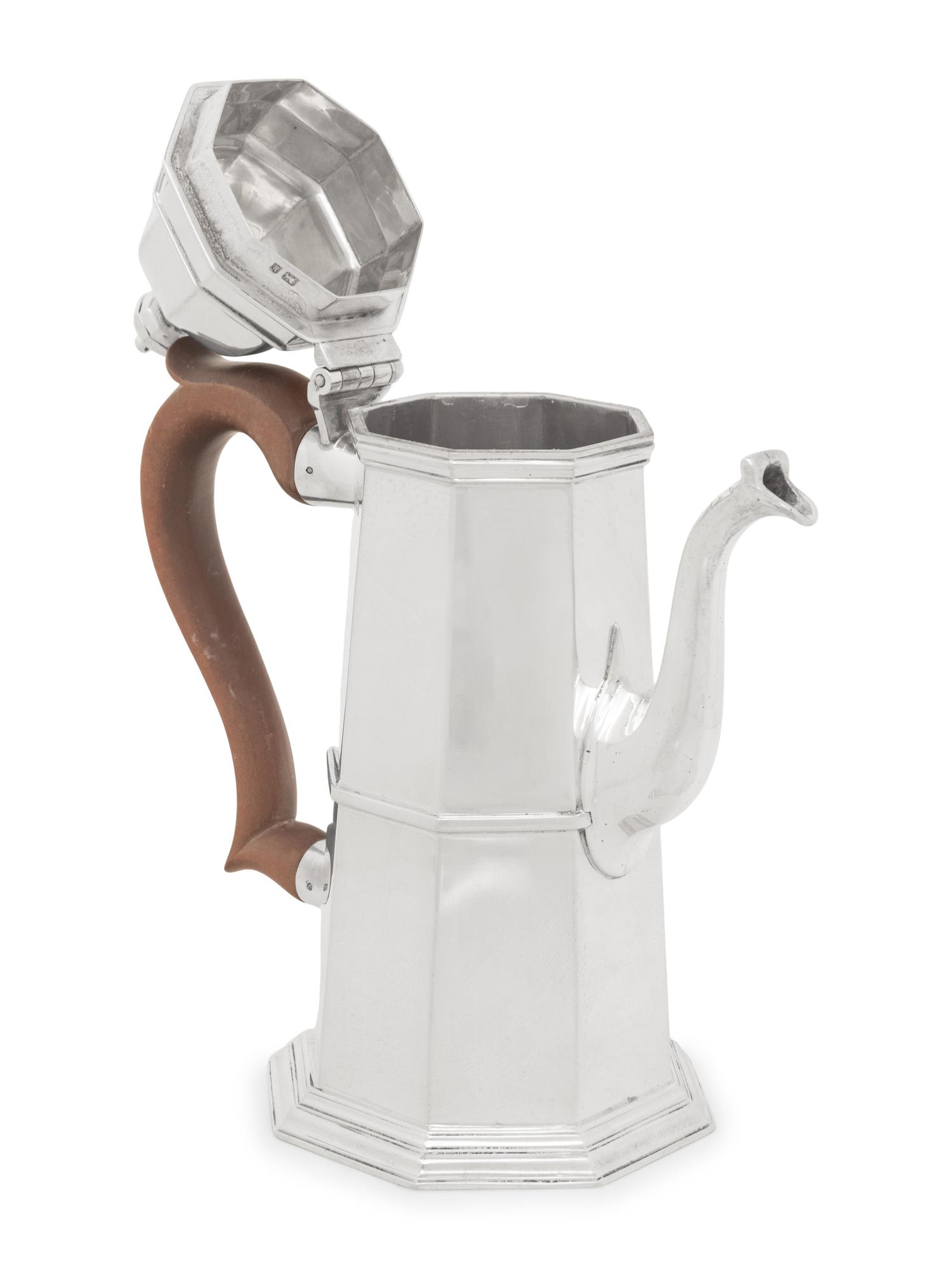 An English Silver Coffee Pot