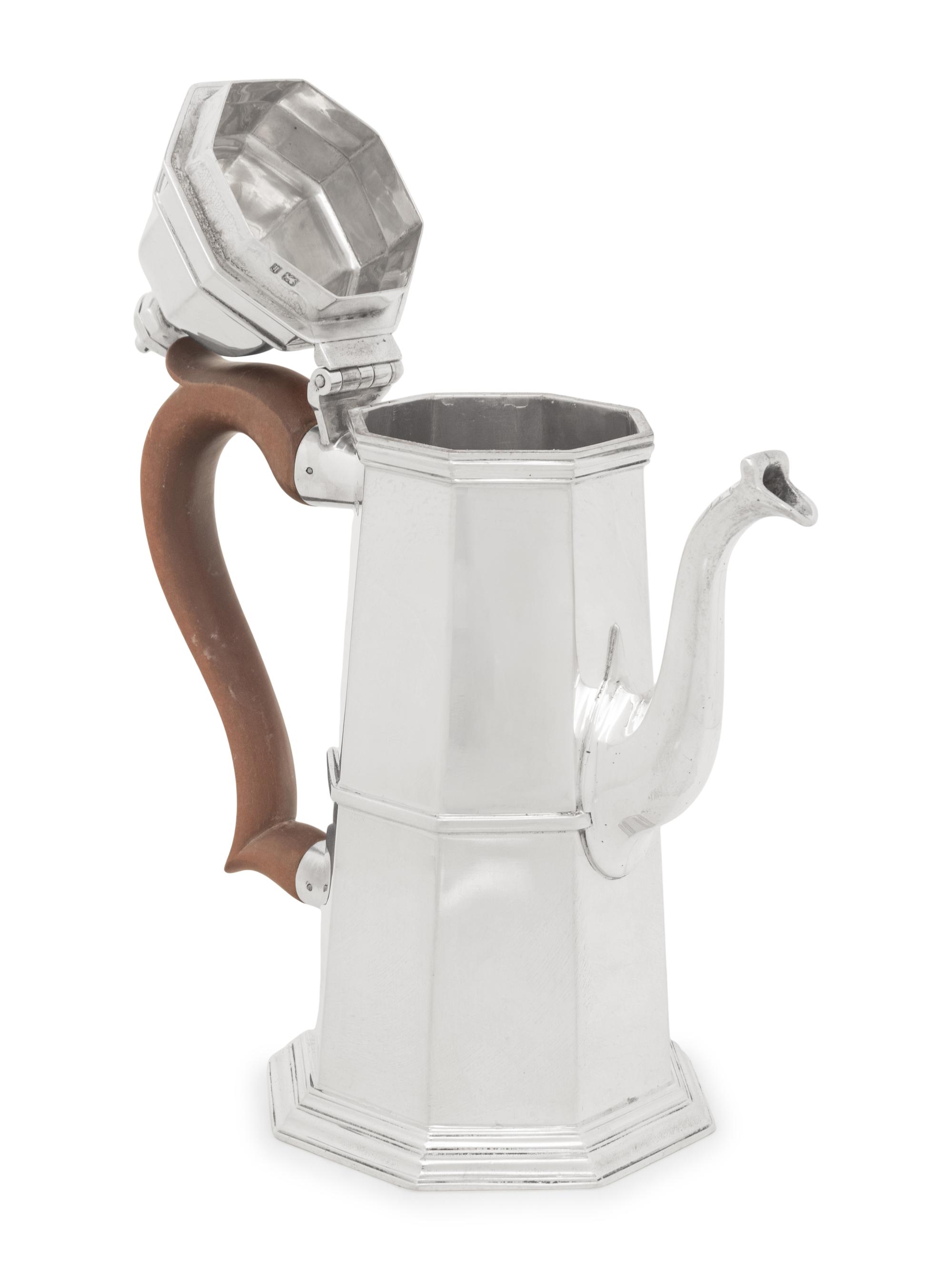 An English Silver Coffee Pot