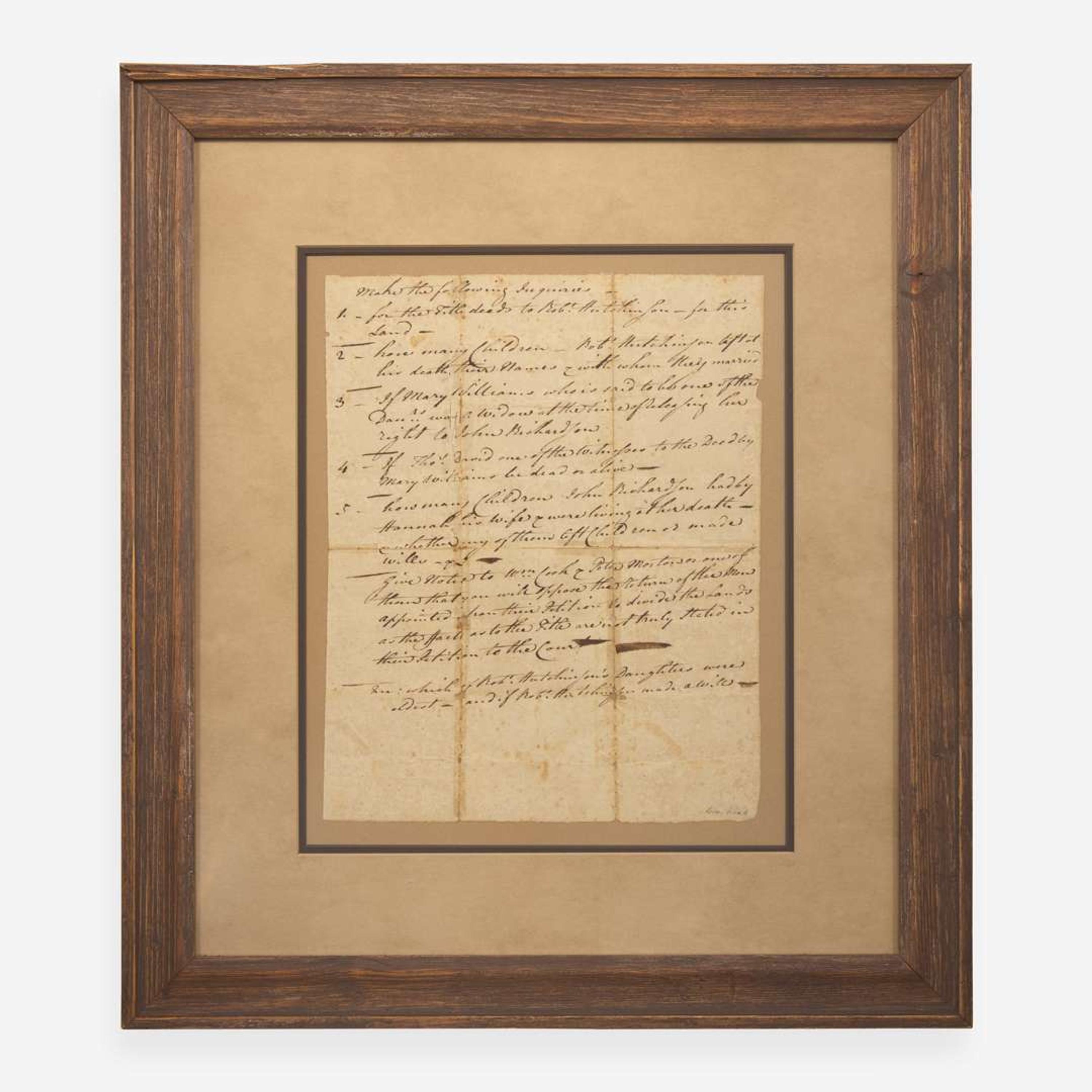 [Declaration of Independence] [Delaware] Read, George Autograph Document