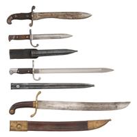 Lot of Four South American and Spanish Bayonets and Machetes