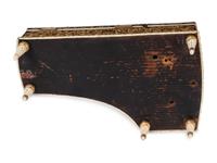 A Palais Royal Gilt Metal Mounted Tortoise Shell Piano Form Nécessaire Case
