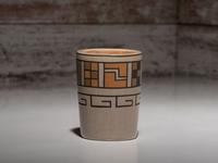 Polished Polychrome Pottery Cup