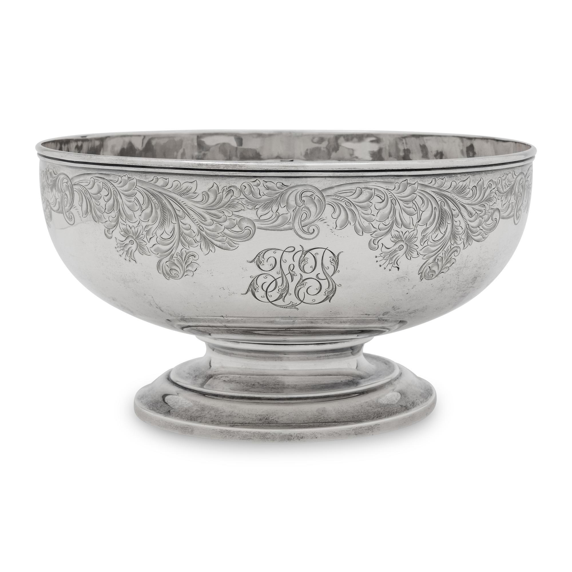 An American Silver Center Bowl