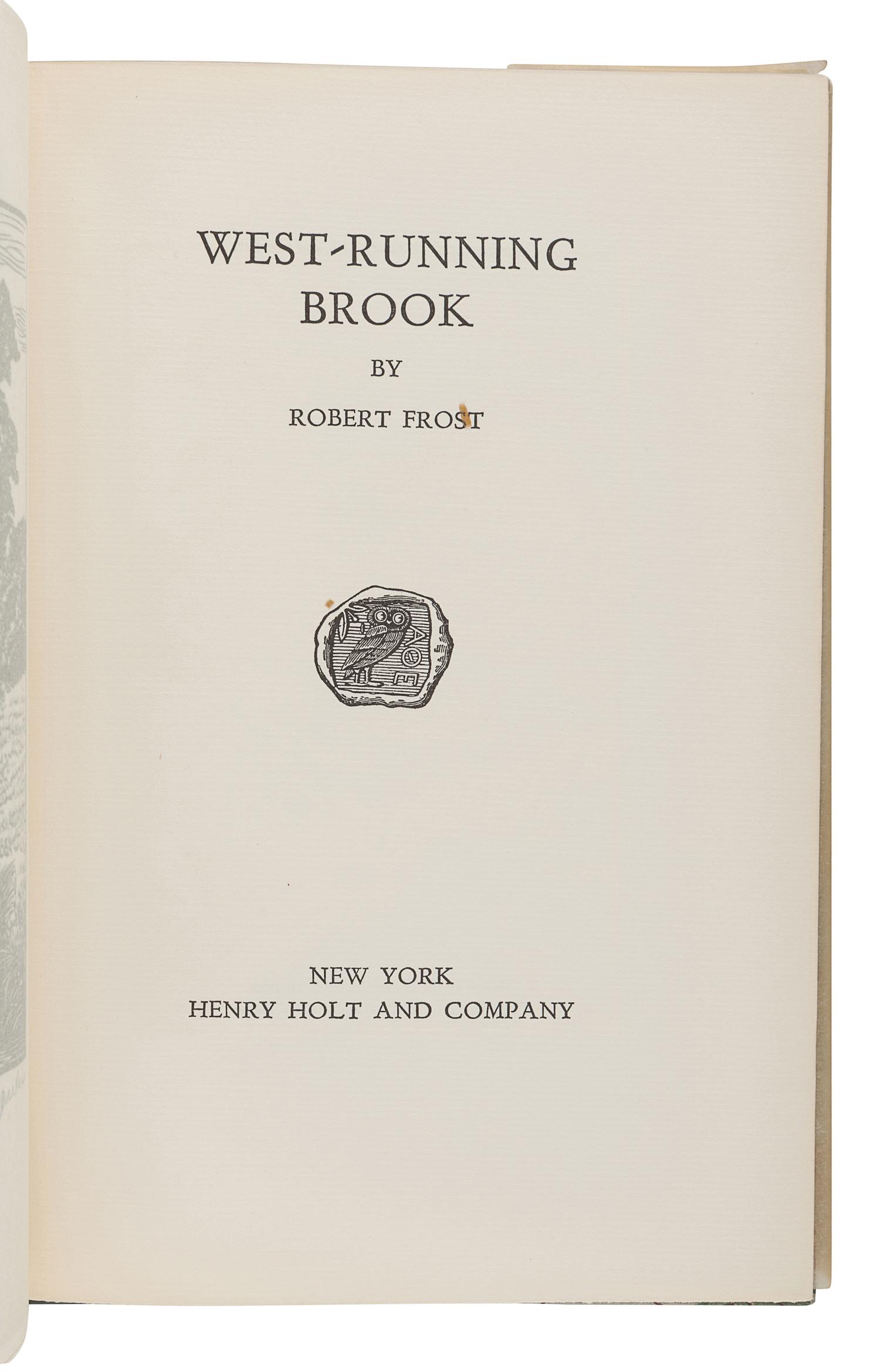 FROST, Robert (1874-1963). A group of 7 signed limited editions, comprising: