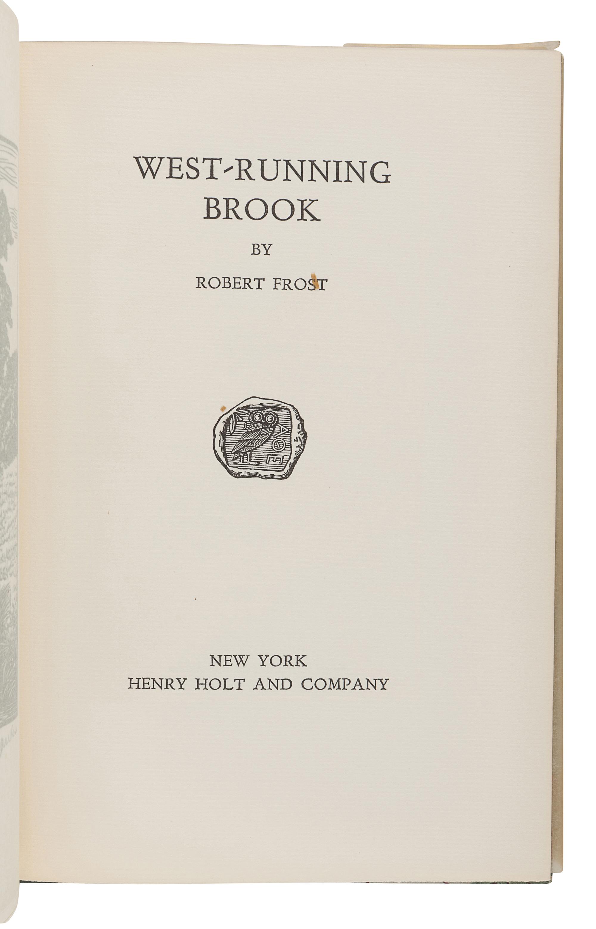 FROST, Robert (1874-1963). A group of 7 signed limited editions, comprising: