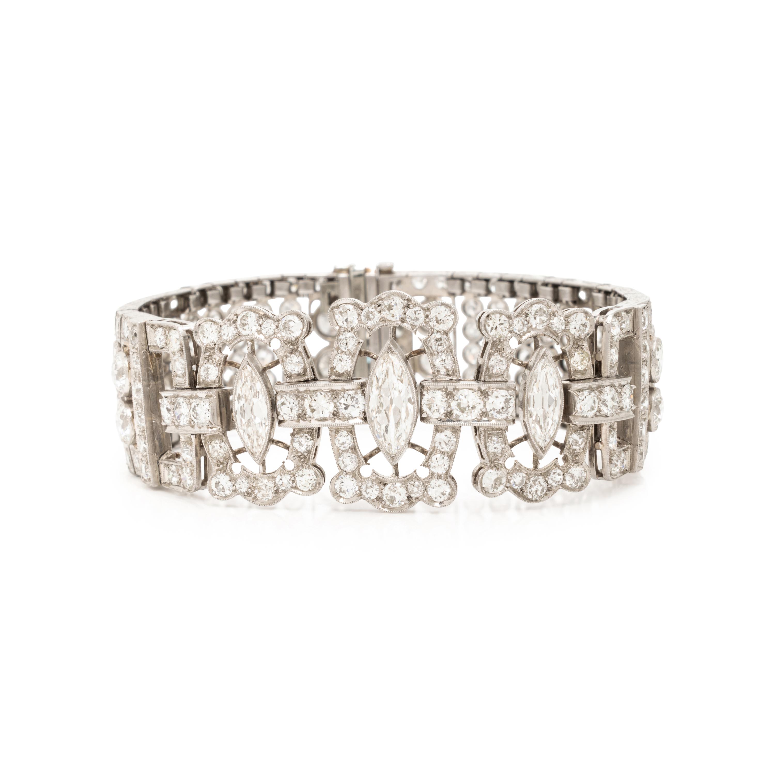 Diamond and Platinum Bracelet
