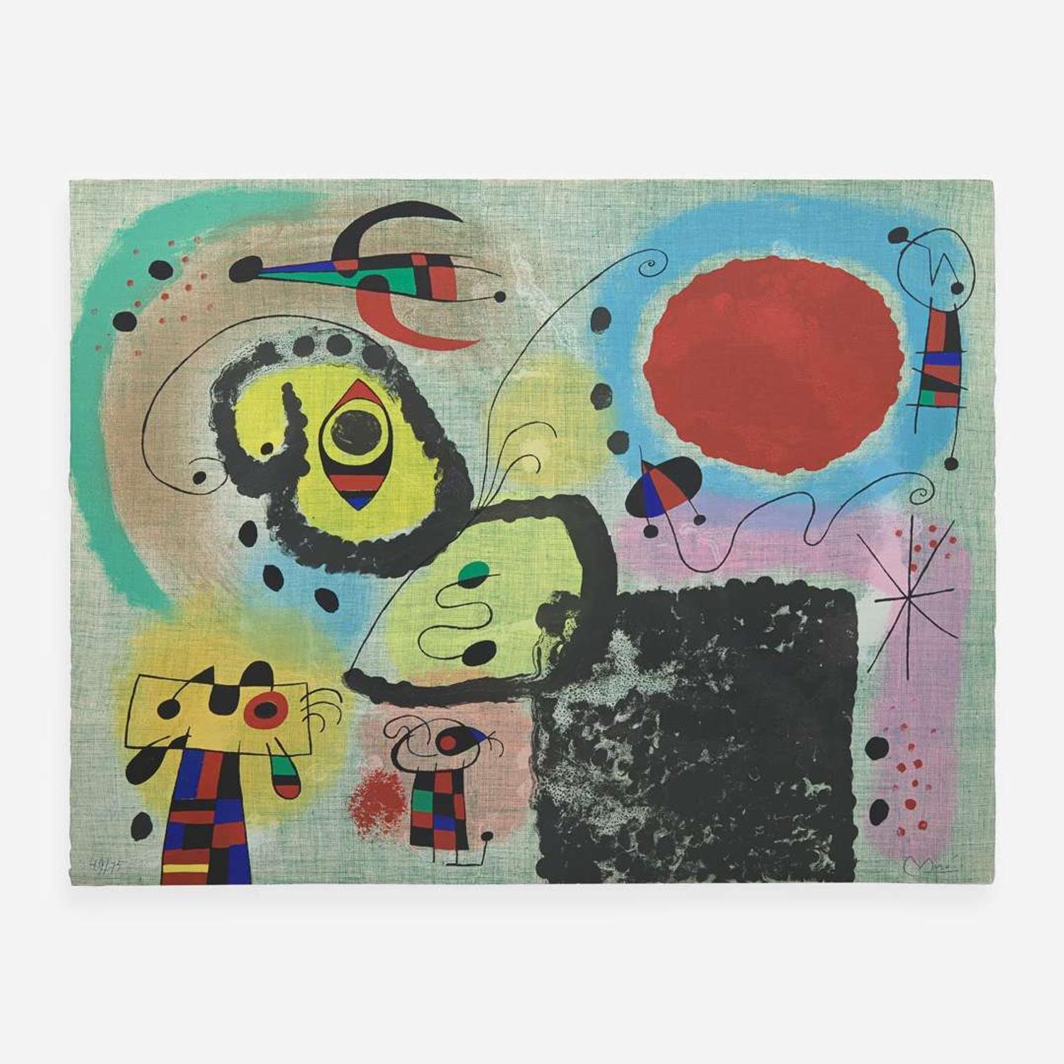 Joan Miró (Spanish, 1893-1983) Centenary of the Imprimerie Mourlot (from the Mourlot Portfolio)