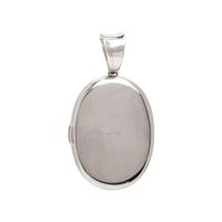 DIAMOND AND WHITE GOLD LOCKET AND EARRINGS