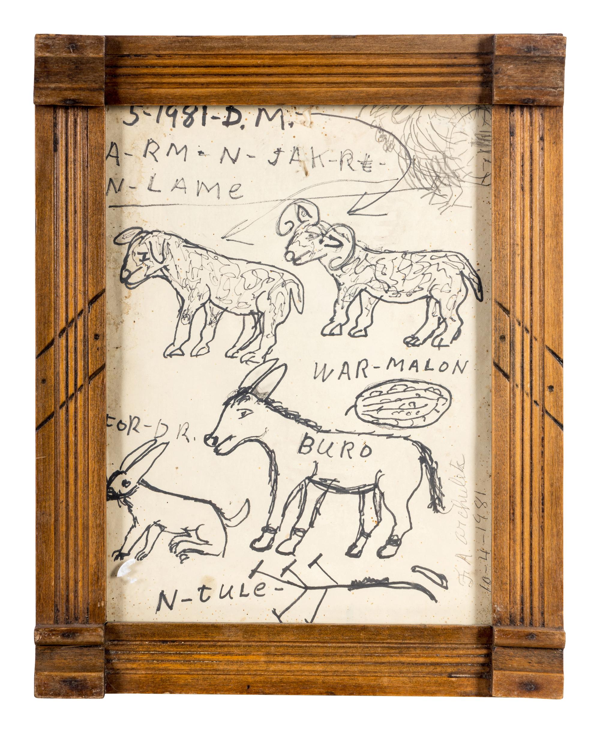 Buro , 1981 and Squirrels , 1985 (two works)
