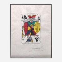 Salvador Dalí (Spanish, 1904-1989) Playing Cards (Ace, King, Queen and Jack of Clubs)