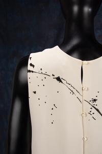 Ralph Rucci Printed and Beaded Silk Sleeveless Top, Fall 2011