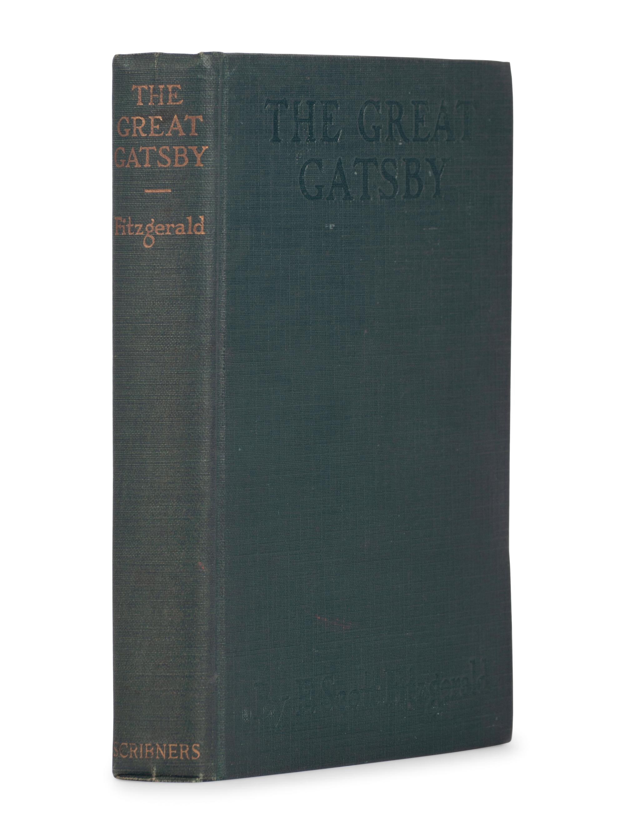 FITZGERALD, F. Scott (1896-1940). The Great Gatsby . New York: Charles Scribner's Sons, 1925.