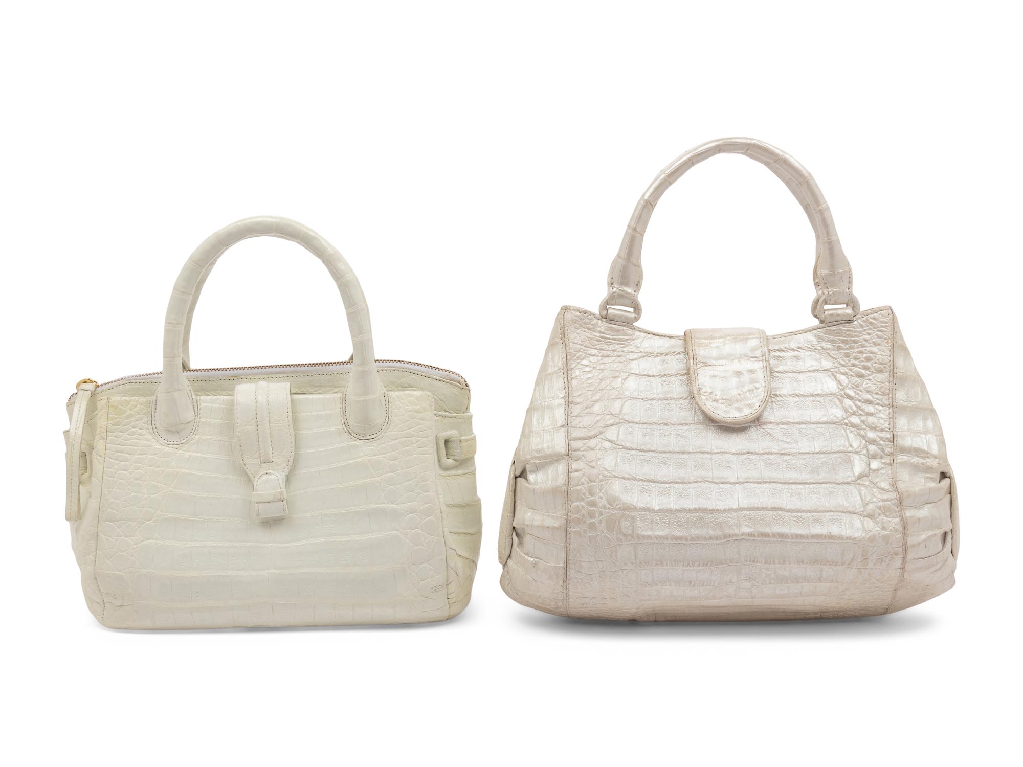 Two Nancy Gonzalez Crocodile Handbags