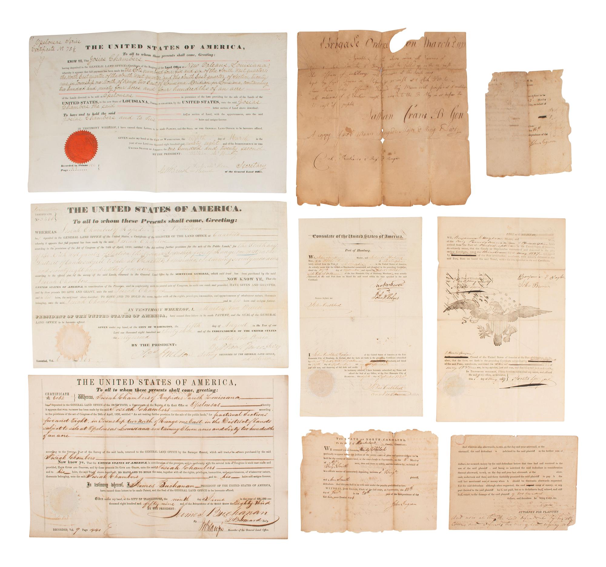 [AMERICANA]. Letters, documents, and ephemera, from the Estate of Carroll J. Delery III.