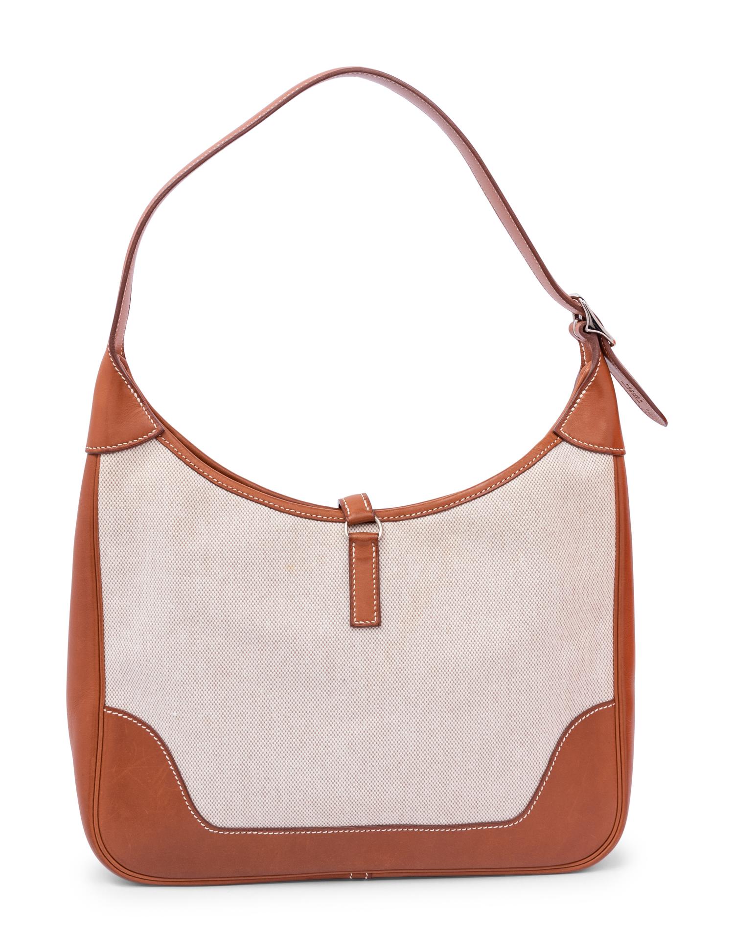 Hermès Canvas and Leather Le Trim Bag, 2003