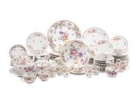An Assembled Dresden Porcelain Dinner Service