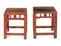A Pair of Jumu Wood Stools