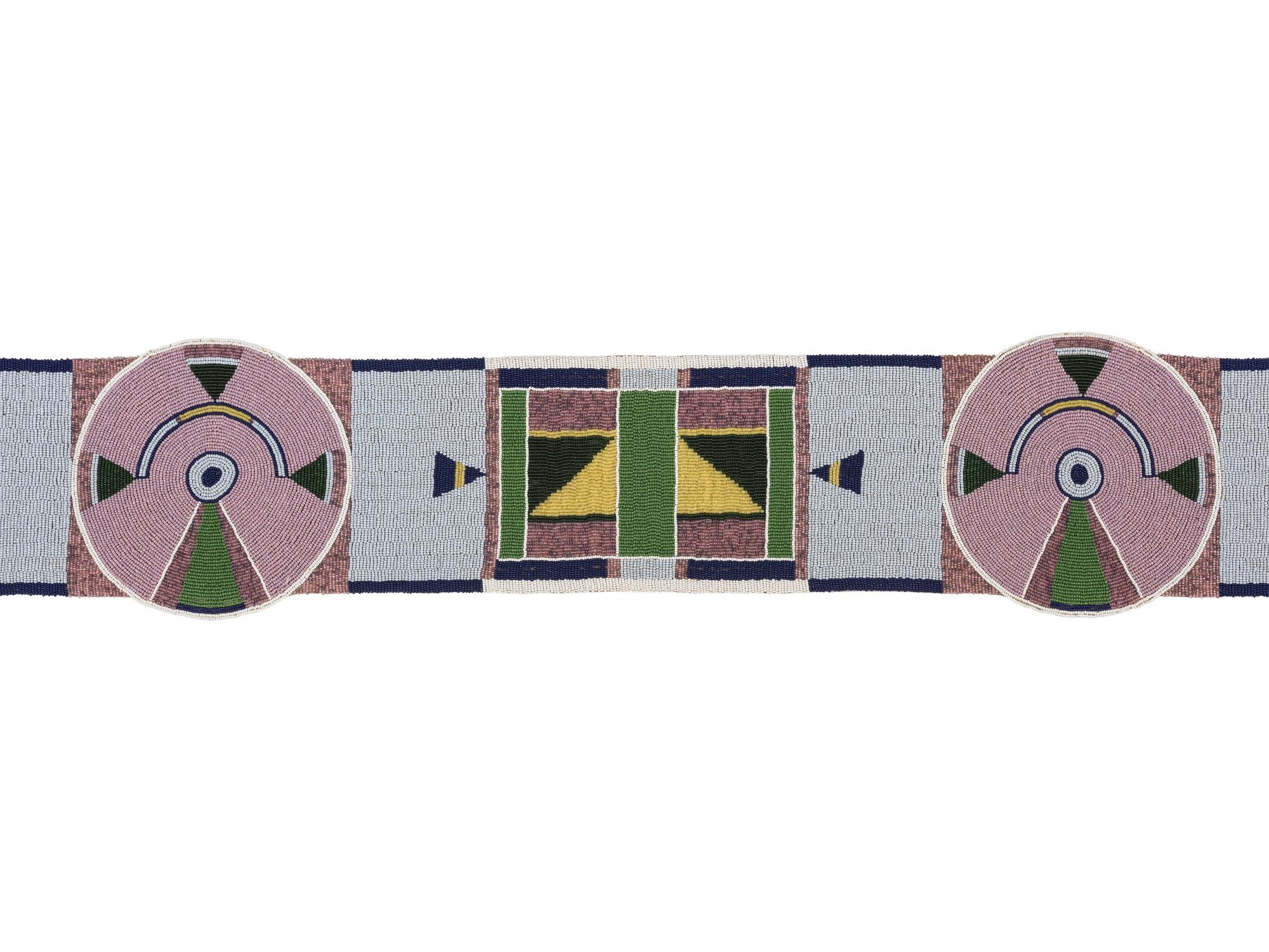 Contemporary Apsáalooke [Crow] Beaded Blanket Strip