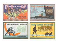 Twelve Motivational 'Action Poster' Lithograph Cards