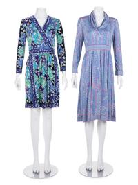 Two Designer Knit Dresses and One Skirt: One Bessi, One Pucci and One Roberta di Camerino, 1970s