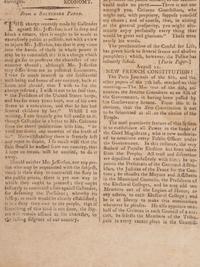 [JEFFERSON, Thomas (1743-1826)]. Newport Mercury . No. 2112. Newport, RI: Ann Barber, 28 September 1802. With early report of Jefferson's relationship with Sally Hemings.