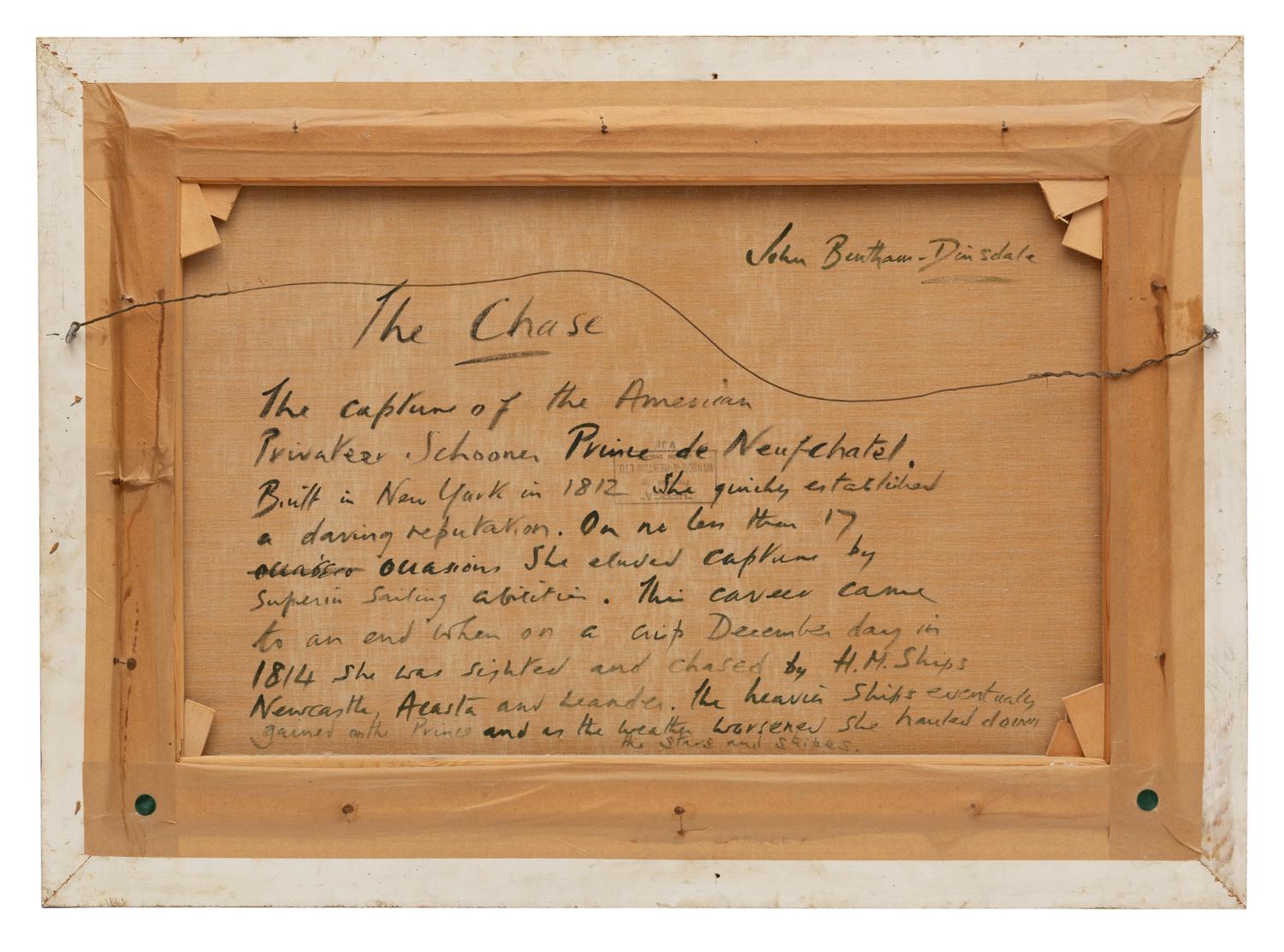 The Chase, The Capture of the American Privateer Schooner Prince de Neufchatel