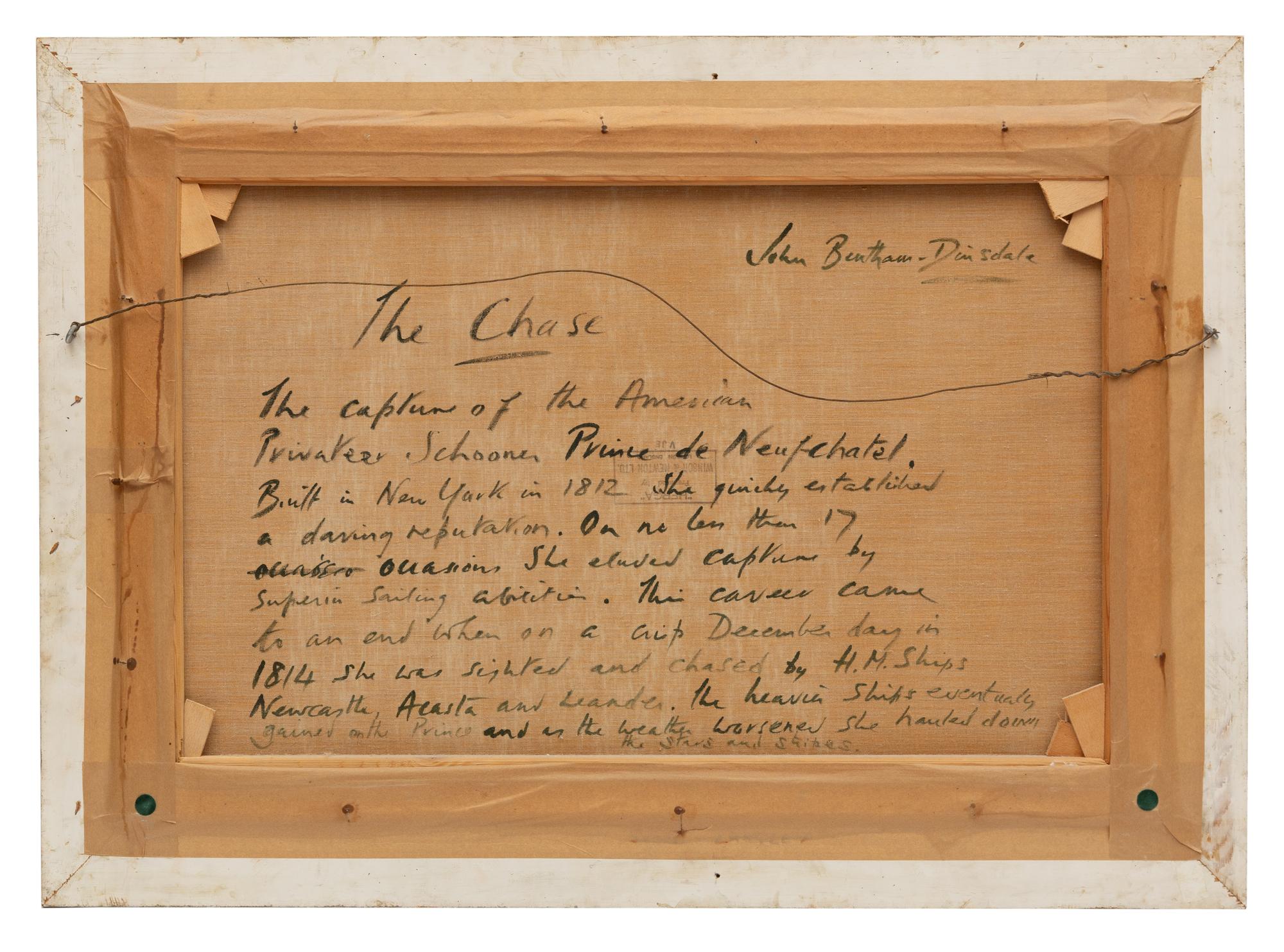 The Chase, The Capture of the American Privateer Schooner Prince de Neufchatel