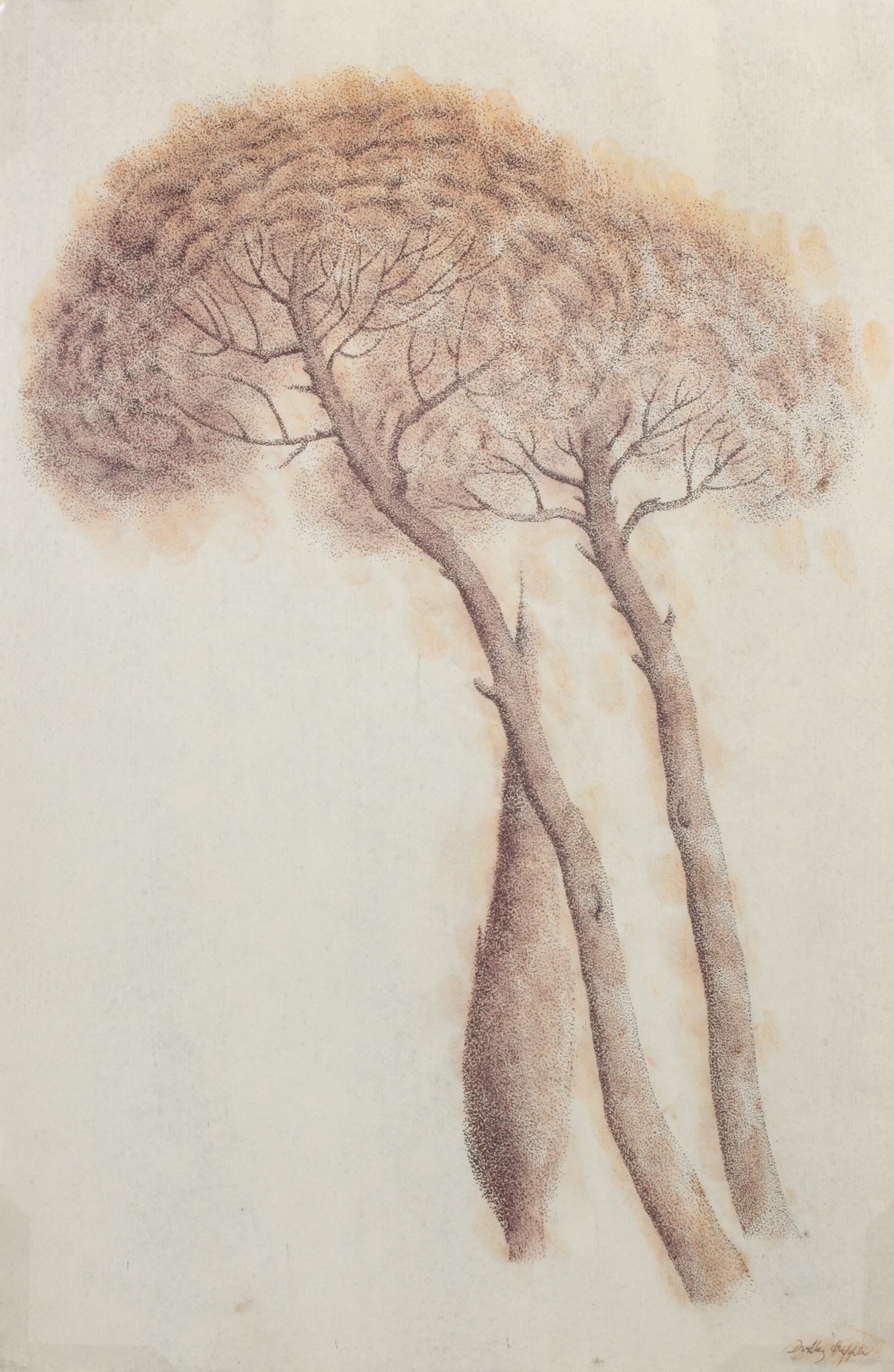 Dudley Huppler, (American, 1917-1988), Pines and Cypress