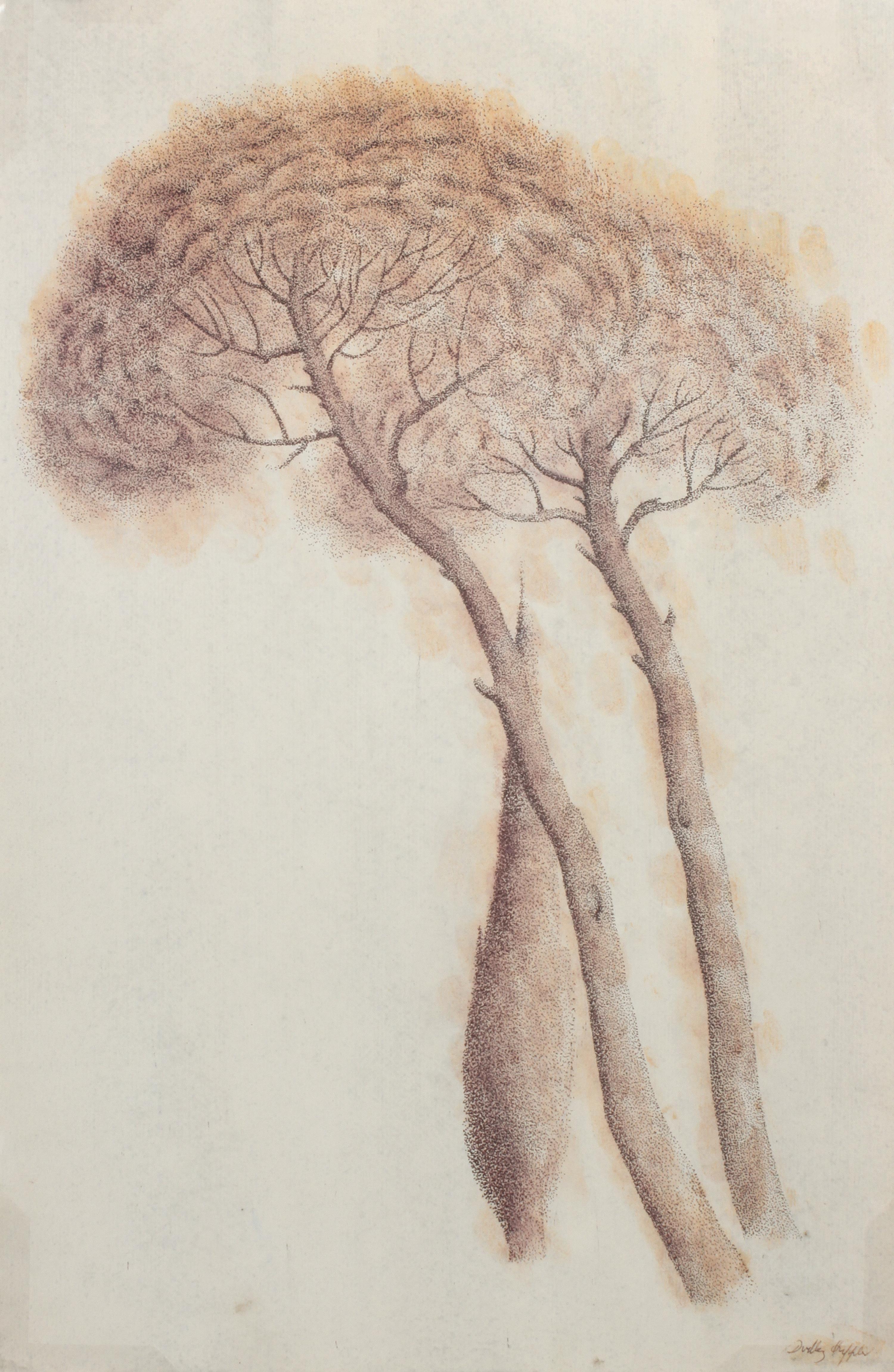 Dudley Huppler, (American, 1917-1988), Pines and Cypress