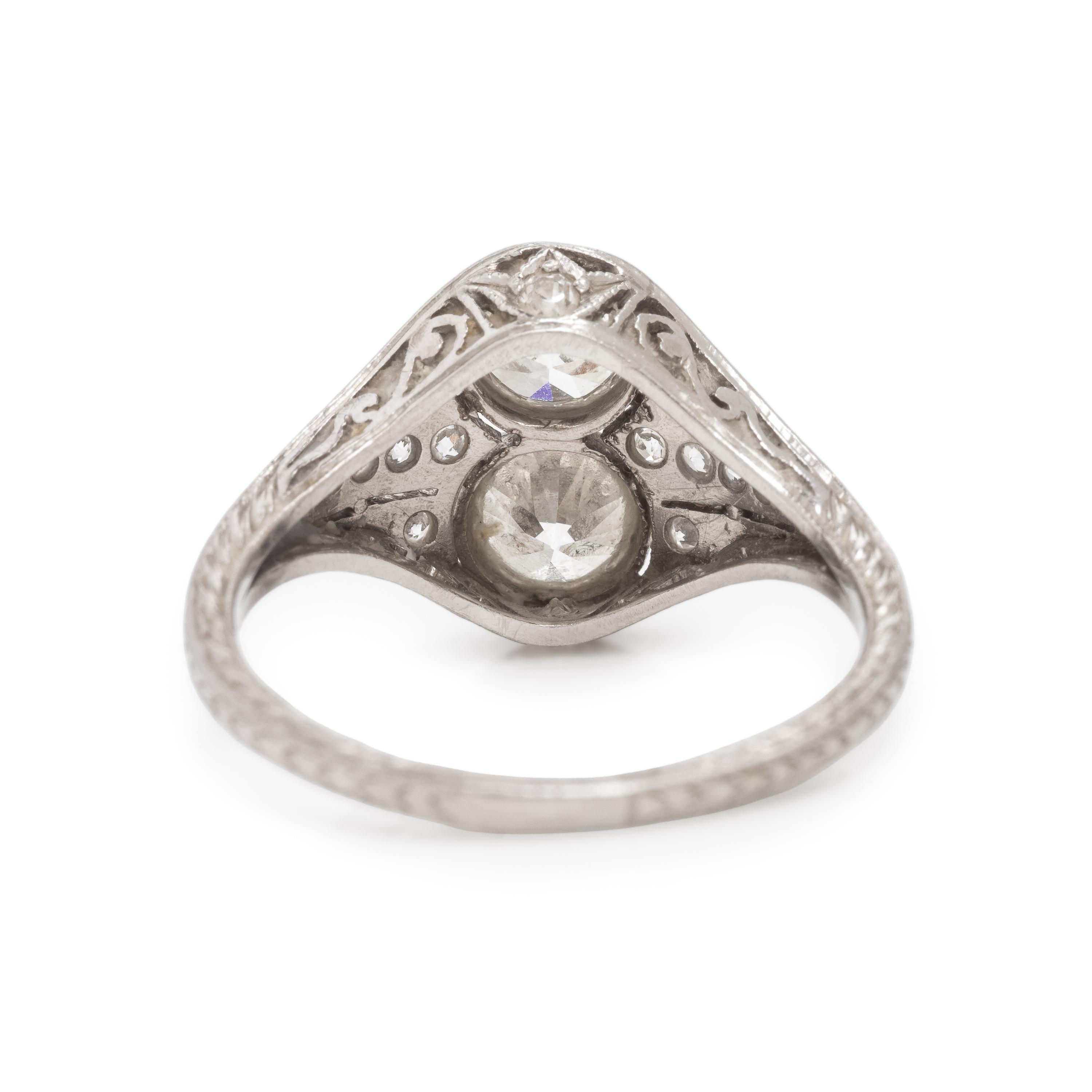 Diamond Toi et Moi Ring