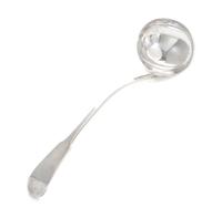 A Scottish George IV Silver Ladle, Andrew Wilkie, Edinburgh, 1825, the handle of fiddle form.